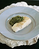 Cod with salsa verde