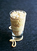 Marquise blanche (Layered dessert of meringue & vanilla ice cream)