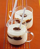 Quark dessert with chestnut cream
