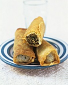 Spring rolls with mince filling