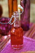 Cranberry juice in a flip-top bottle