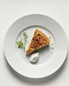 Vegetable quiche with herb quark