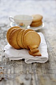 Biscuits with liquorice powder