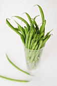 Green beans in a glass