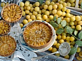 Mirabelle tartlets and mirabelle cake