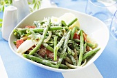 Bean salad with Parmesan