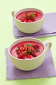 Rote-Bete-Suppe mit Bohnen