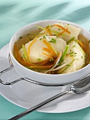 Semolina dumpling soup