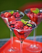 Jelly with summer berries