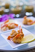 Deep-fried prawns