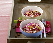 Colourful cabbage salad
