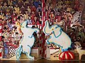 Baked animals in a circus