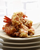 Deep-fried prawns