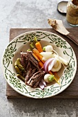 Pot au feu (Beef and vegetable stew, France)