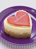 Heart-shaped quark cake for Valentine's Day