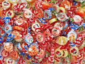 Assorted fruit sweets (full-frame)