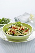 Asian rice noodles with vegetables
