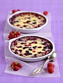 Two berry gratins