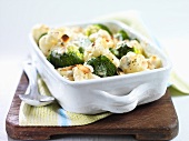 Broccoli and cauliflower gratin