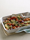 Roasted vegetables (fennel, tomatoes, peppers)