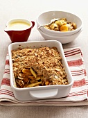 Dried fruit crumble with almonds and coconut