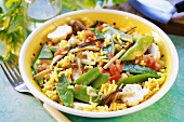 Vegetable paella