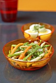 Asparagus and carrot salad with herbs