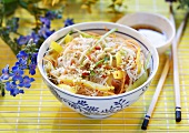 Rice noodle salad with vegetables (Thailand)