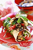 Courgette and pepper wrap (Mexico)