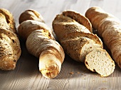 Several loaves of pumpkin bread