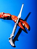 Lobster claw with lobster fork