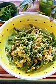 Green beans with egg