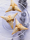 Ginger and marzipan stars