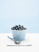 Blueberries in a small bowl