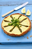 Asparagus and ricotta tart