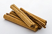 Several cinnamon sticks