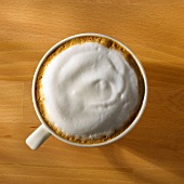 Cappuccino von oben