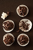 Chocolate almond clusters