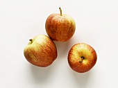 Three apples (variety: Gala)