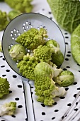 Romanesco and Brussels sprouts with skimmer