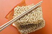 Mie noodles with packaging