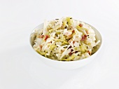 Cabbage salad with bacon
