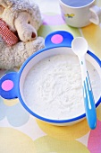 Sweet rice pudding for babies
