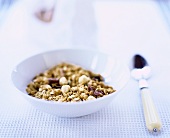 Muesli with nuts and dried cranberries