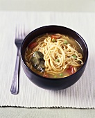 Noodle soup with vegetables
