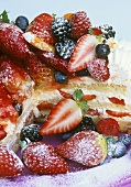 Cream cake with mixed berries