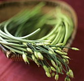 Yardlong beans and chives