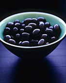 Bowl of black olives