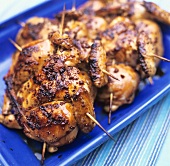 Grilled poussins