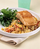 Salmon fillet with couscous